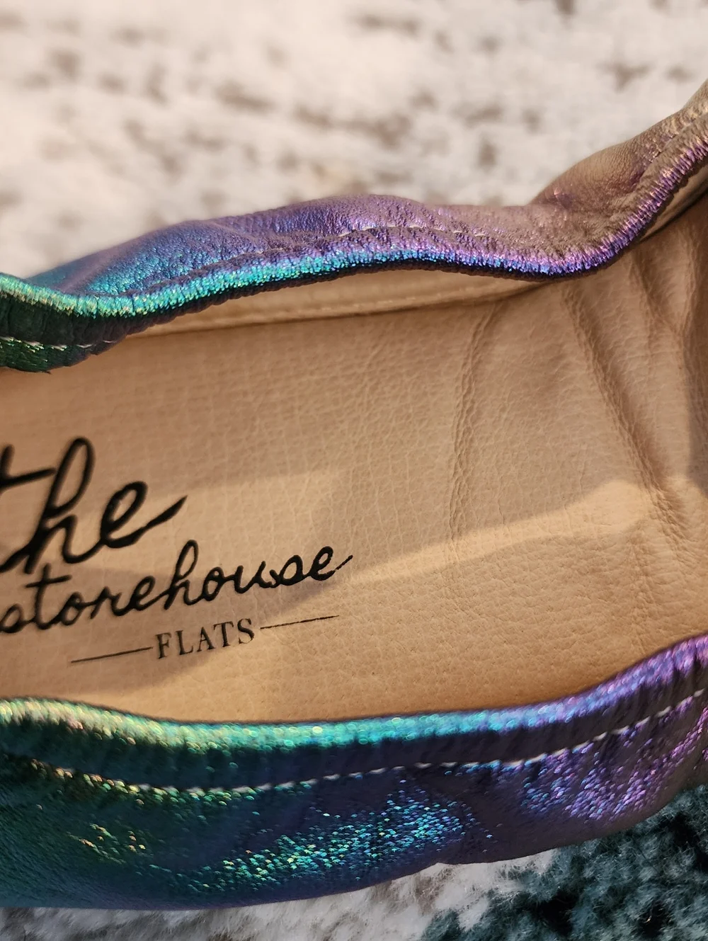 The Storehouse Flats Northern Lights Rainbow Foldable Ballet Size 8 Classic